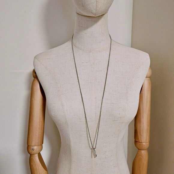 Vtg Tiffany & Co. Please RTT Large Heart Tag Pendant Long Beaded Chain Necklace - Picture 6 of 6